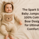 The Spark Shop Baby Jumpsuit – 100% Cotton Bear Design for Ultimate Comfort